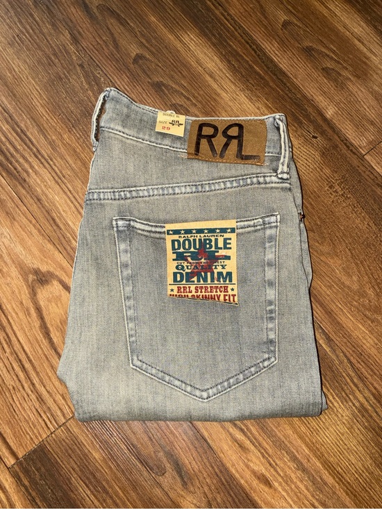 Ralph Lauren Double RL Denim - RRL Gray High Skinny Strech Fit